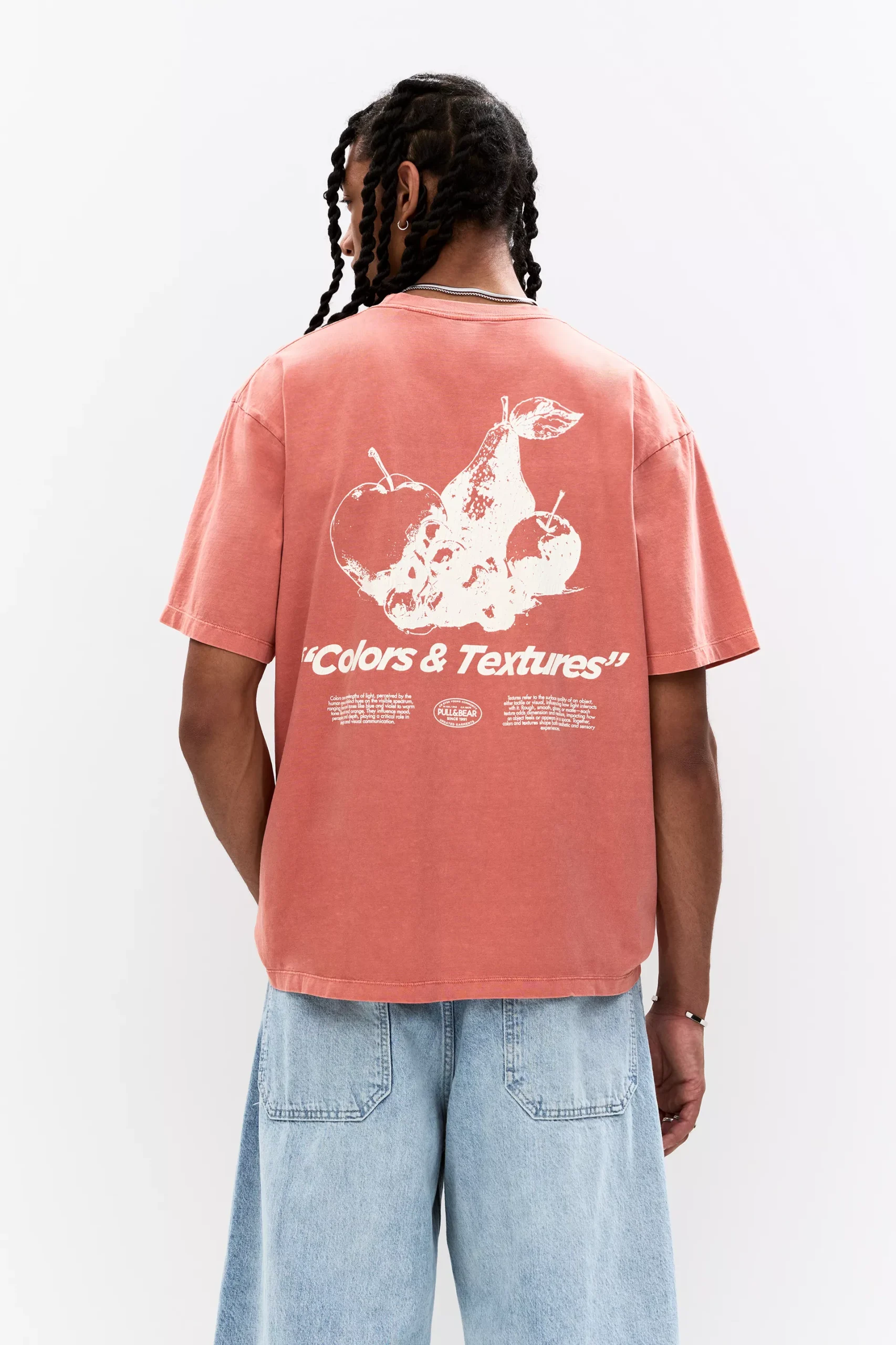 Fruit graphic T-shirt with slogan - Image 2