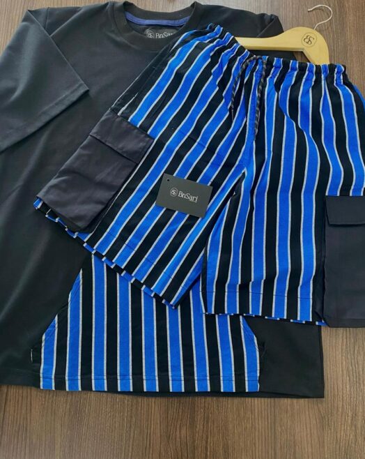 Black Afro 2pcs Top & Shorts