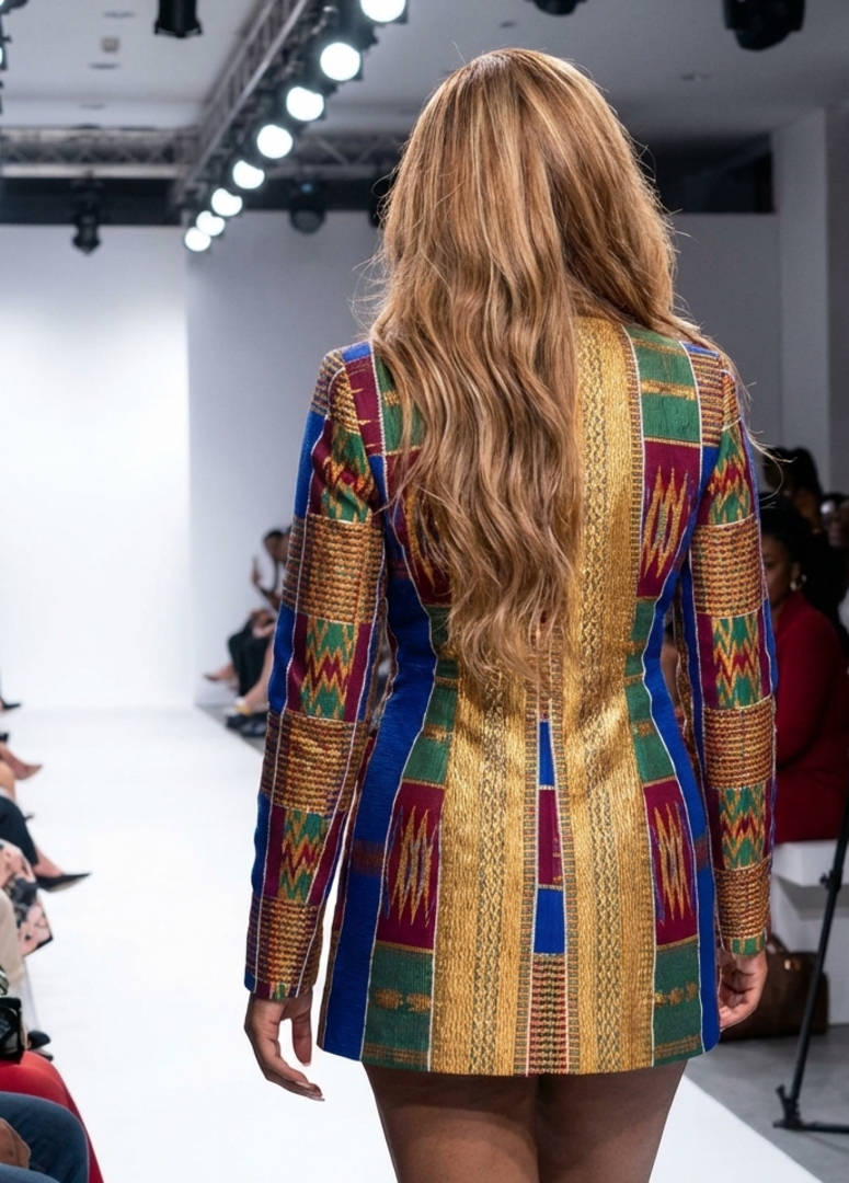 BnSari_African_print_blazer_gown